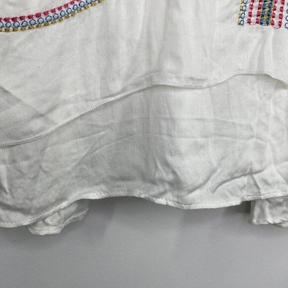 LF Native Rose Elsa Cream Woven Embroidered Tank Top Women's Size 8 NWT - Picture 4 of 7